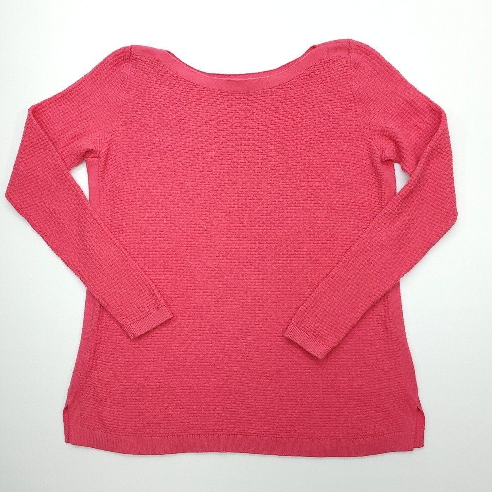 Talbots Sweater Womens Small Pink Cotton Blend Tunic‎ Long Sleeve